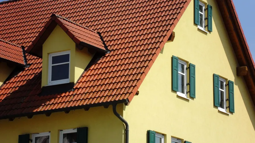 Haus, Gelb, Fassade